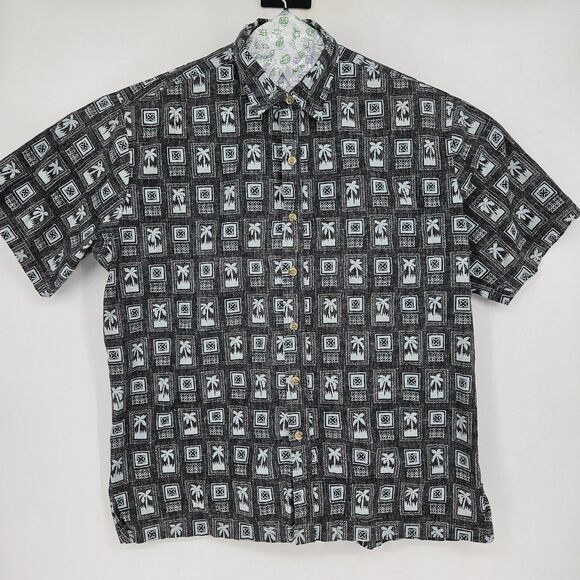 Cooke Street Shirt Mens XL Hawaiian Short Sleeve Button Up Floral Reverse Print - Picture 1 of 11